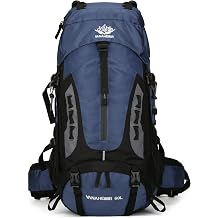 60L Travel Hiking Camping Backpack with Rain Cover,Water Resistant,Climbing Backpack for Men Women