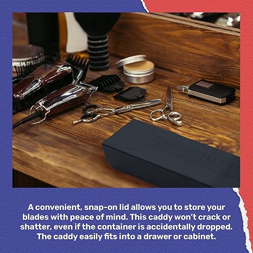 Miniatura 2 de BarberMate Organizador de cuchillas de 12 ranuras, organizador de cuchillas de peluquería y peluquería, suministros de peluquería profesional,
