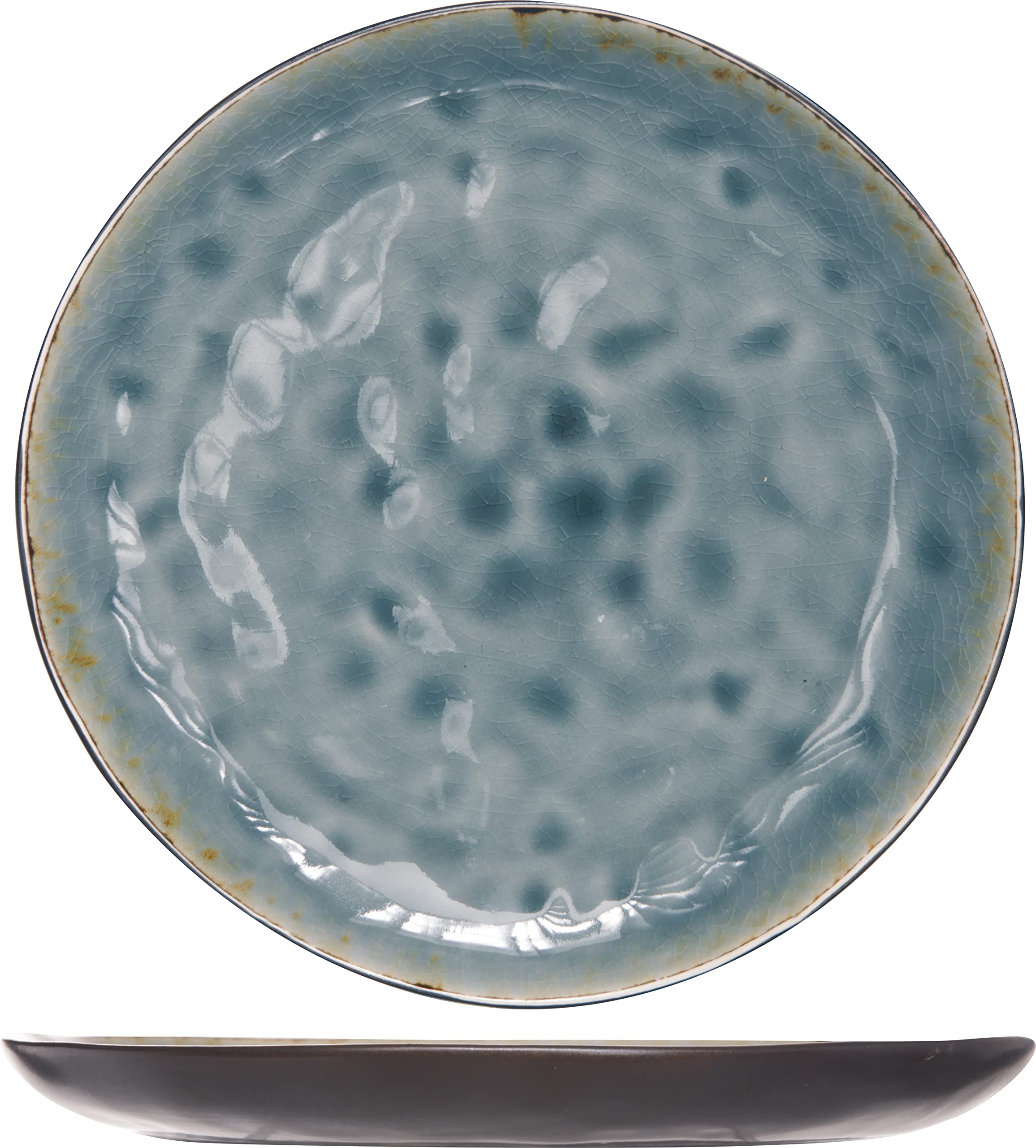 Cosy & Trendy Laguna Flat Plate 27 cm Set of 3 Blue/Grey-D