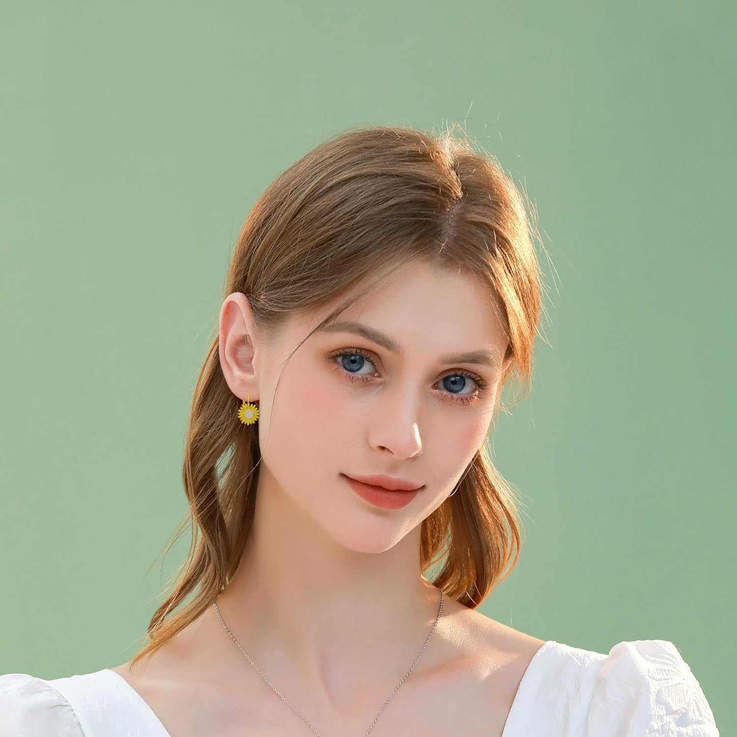 Flower Animal Earrings 925 Sterling Silver Animal French Dangle Clip On Leverback Earring Flower Earring Jewelry Gifts for Women - Image 4