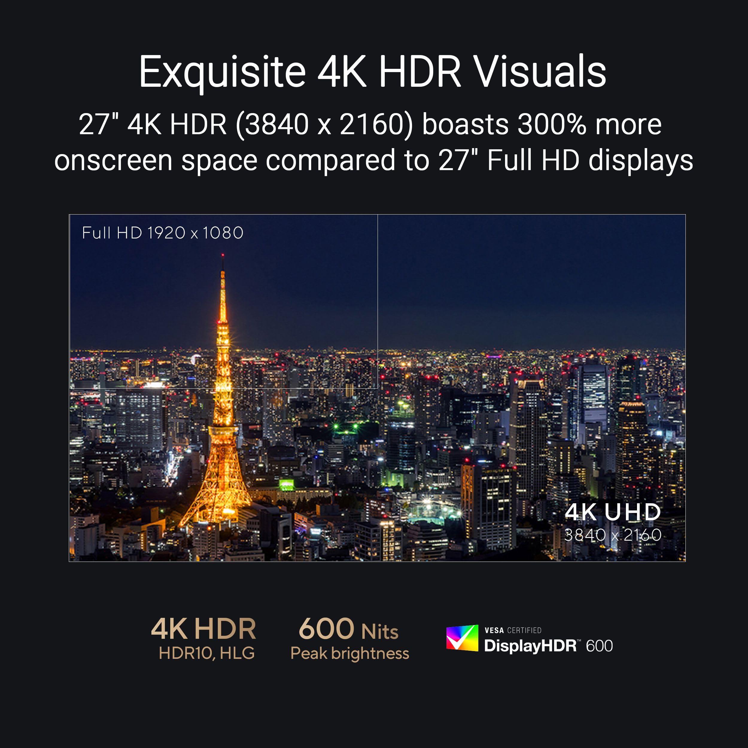 ASUS ProArt PA27UCGE: 27", 4K IPS, 160Hz, 600 nitów, 98% DCI-P3, Delta E<1, wbudowany kolorymetr, HDR10, HLG, USB-C 96W, Auto KVM, kalibracja sprzętu, ekologiczne wzornictwo.