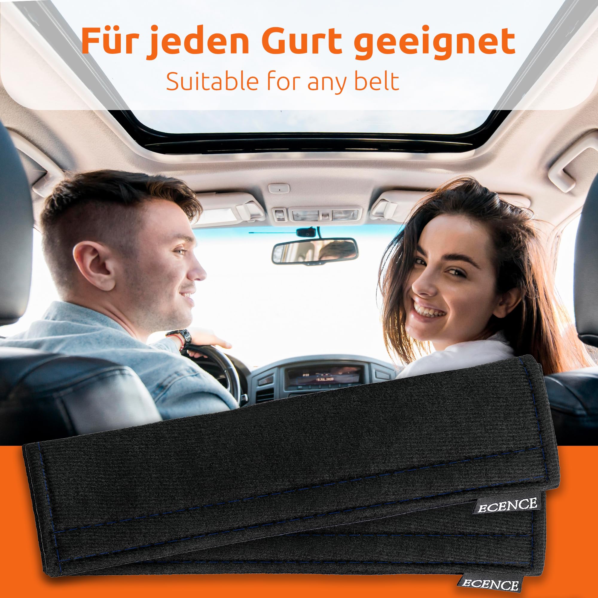 Seatbelt Shoulder Pad 2-Pack Seat Belt Shoulder Pads - Soft Comfort Covers For Car & Vehicle Use Ergonomic Shoulder Strap Pads Black - View #10