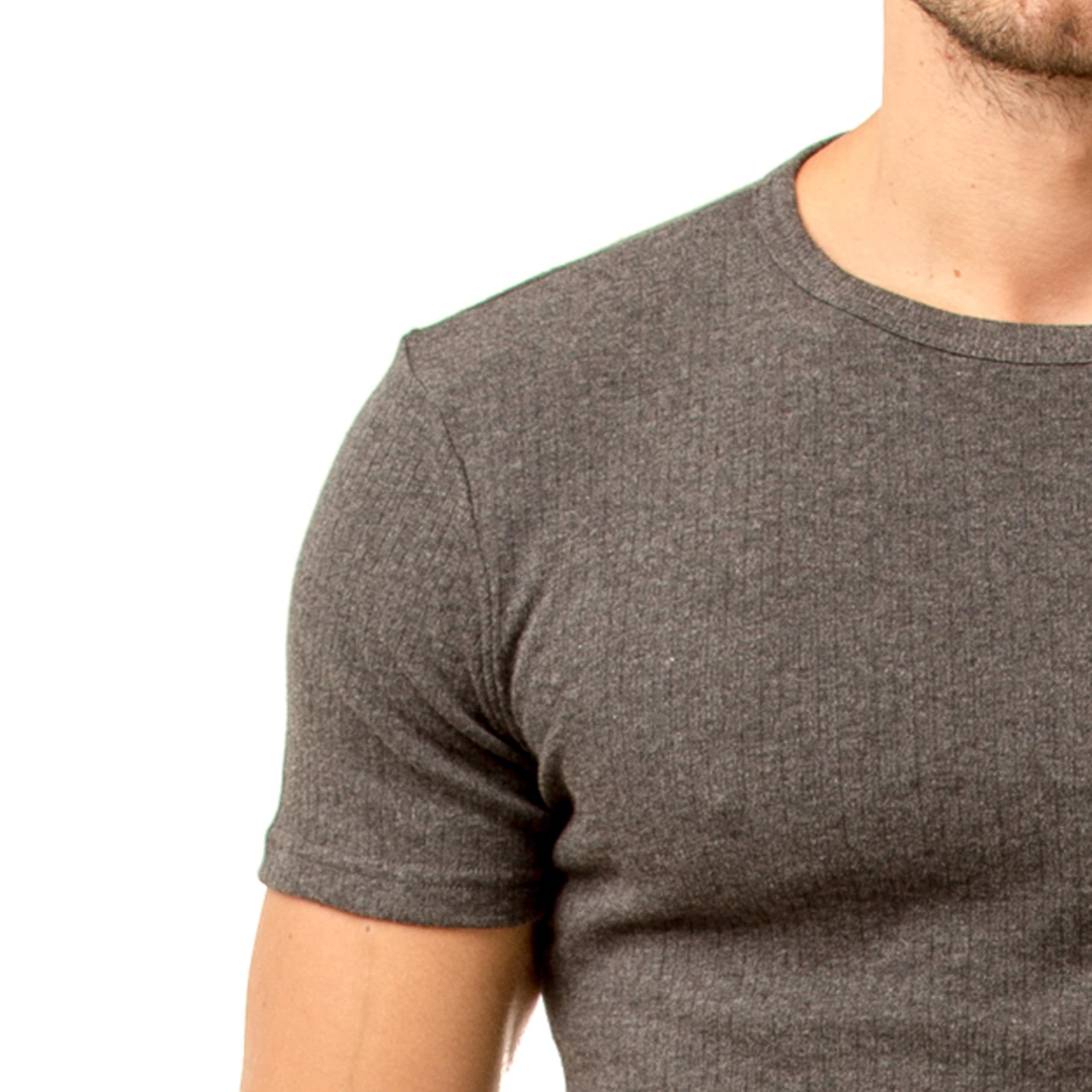 Haigman Lot de 2 t-shirts thermiques à col rond