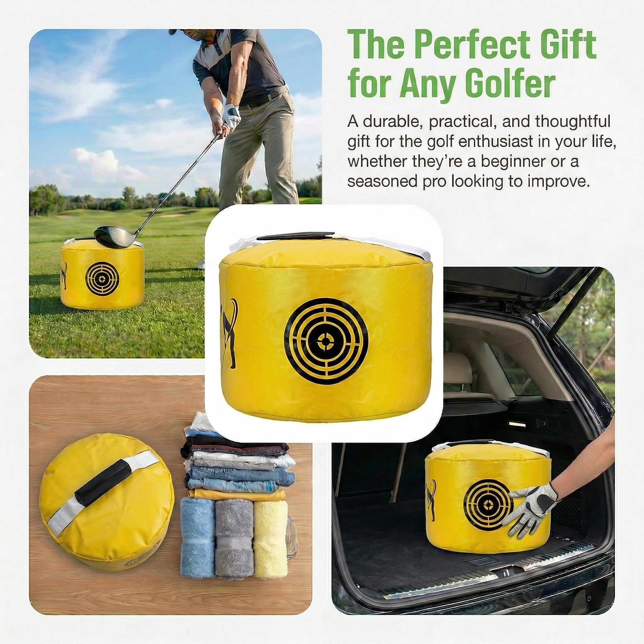Golf-Schlagtaschen, Golfschwungstrainer, Golf-Geschenke für Männer, langlebig, wasserdicht