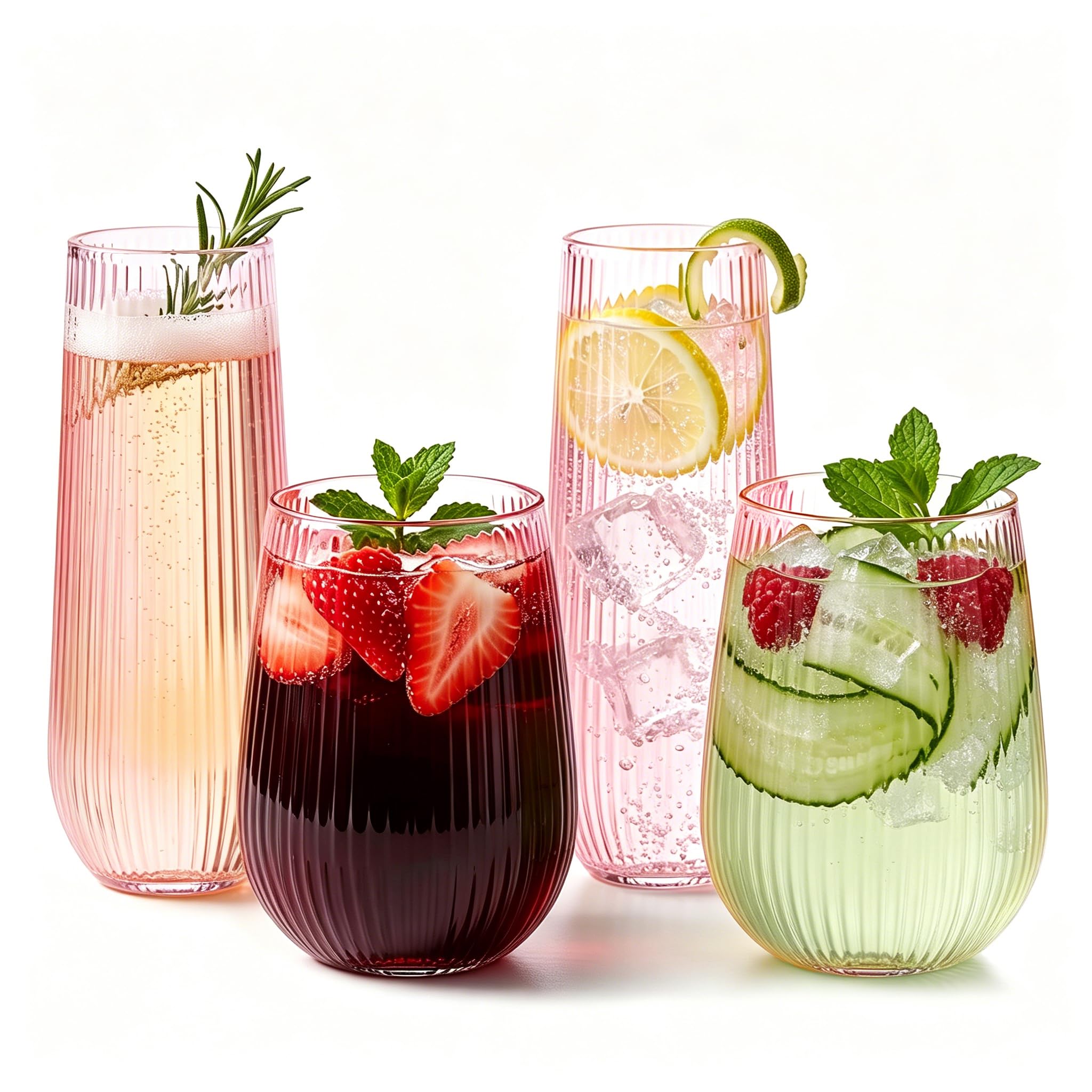 56 Pack Plastic Wine Glasses Champagne Flutes, 32 Pcs 9 OZ & 24 Pcs 14 OZ — Amazon image 15