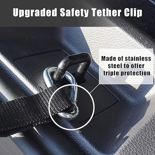 Miniatura 5 de Escaleras plegables de automóvil para perros, rampa ligera de 6 escalones para perros medianos y grandes, escalones telescópicos de aluminio