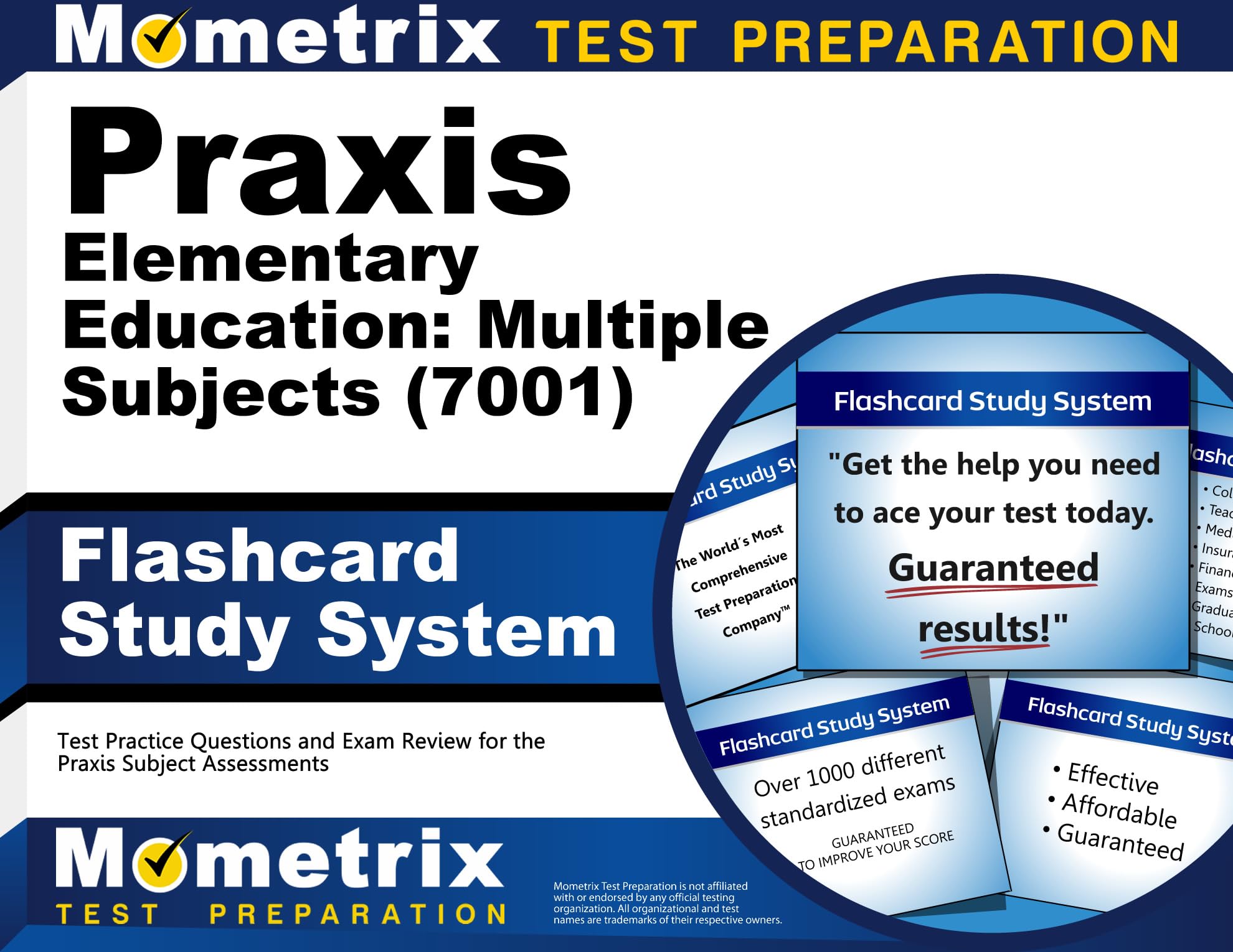 Praxis Elementary Education: Multiple Subjects (7001) Flashcard Study System: preguntas de práctica de prueba y revisión de exámenes para las evaluaciones de materias de praxis