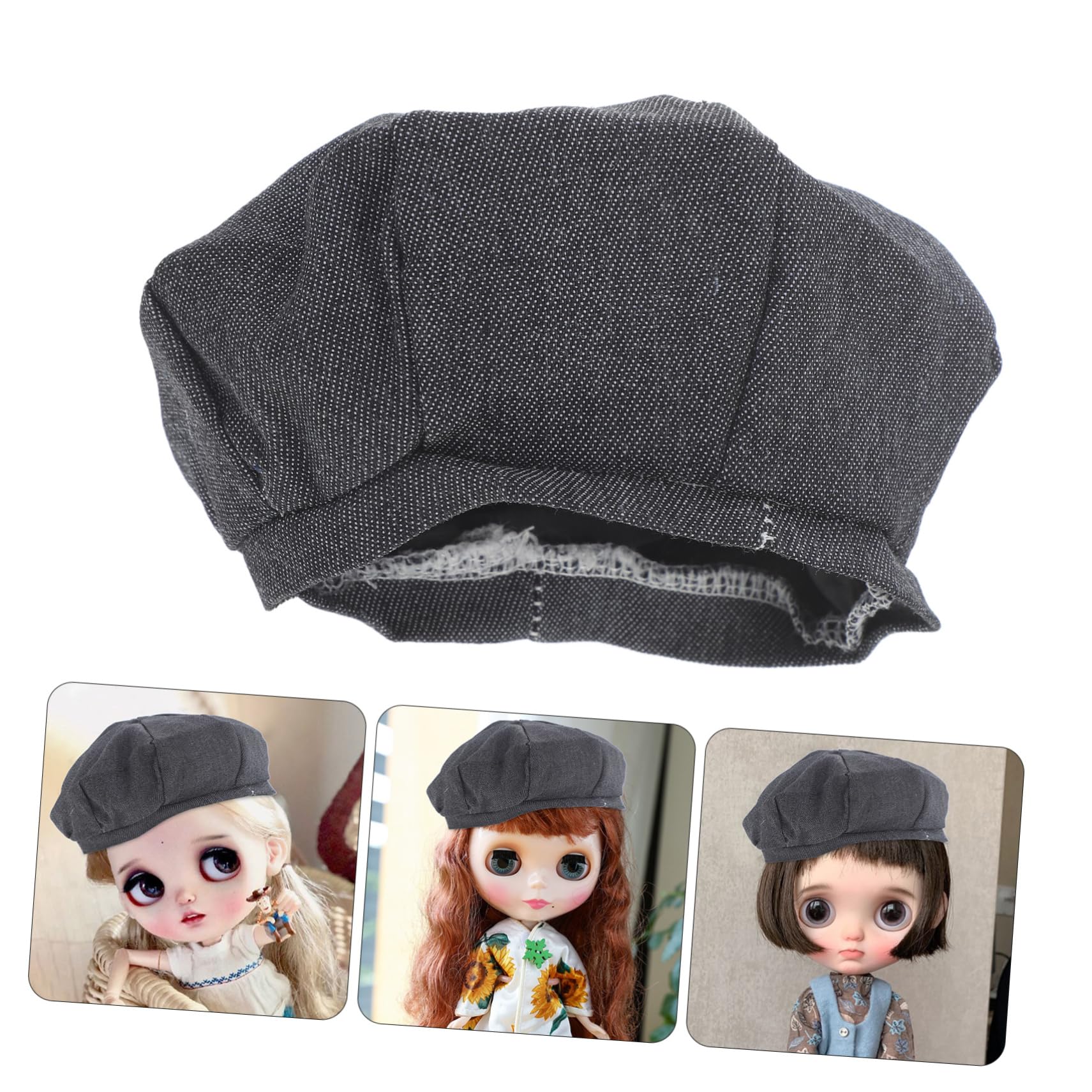 2 Mini Cappelli Di Paglia Per Bambole - Decorazioni Casa Delle Bambole, Fai Da Te, Accessori Bambole - Foto 5