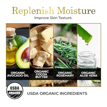 Luxe Beauty Non Greasy & Hyaluronic Acid Moisturizer for Face, Neck & Hands Anti Aging & Non Toxic Body Lotion - Vanilla Lotion w/Silicone-Free, Organic & Plant-Based Ingredients