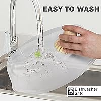 Vista 6 de Cubierta para microondas para alimentos, protector de placa a prueba de salpicaduras de microondas, tapa de microondas para horno microondas