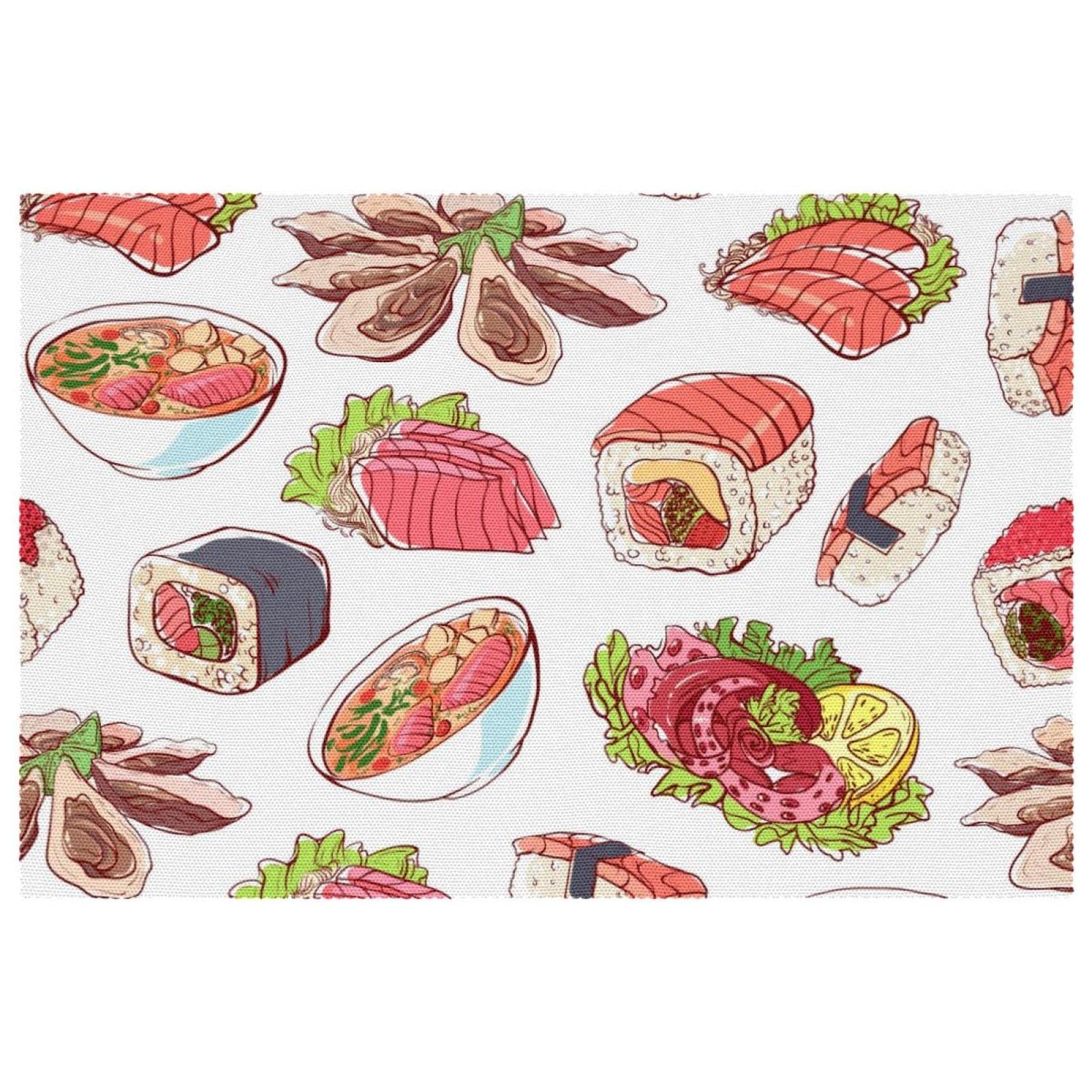 Sets de table japonais haut de gamme résistants à la chaleur pour table à manger