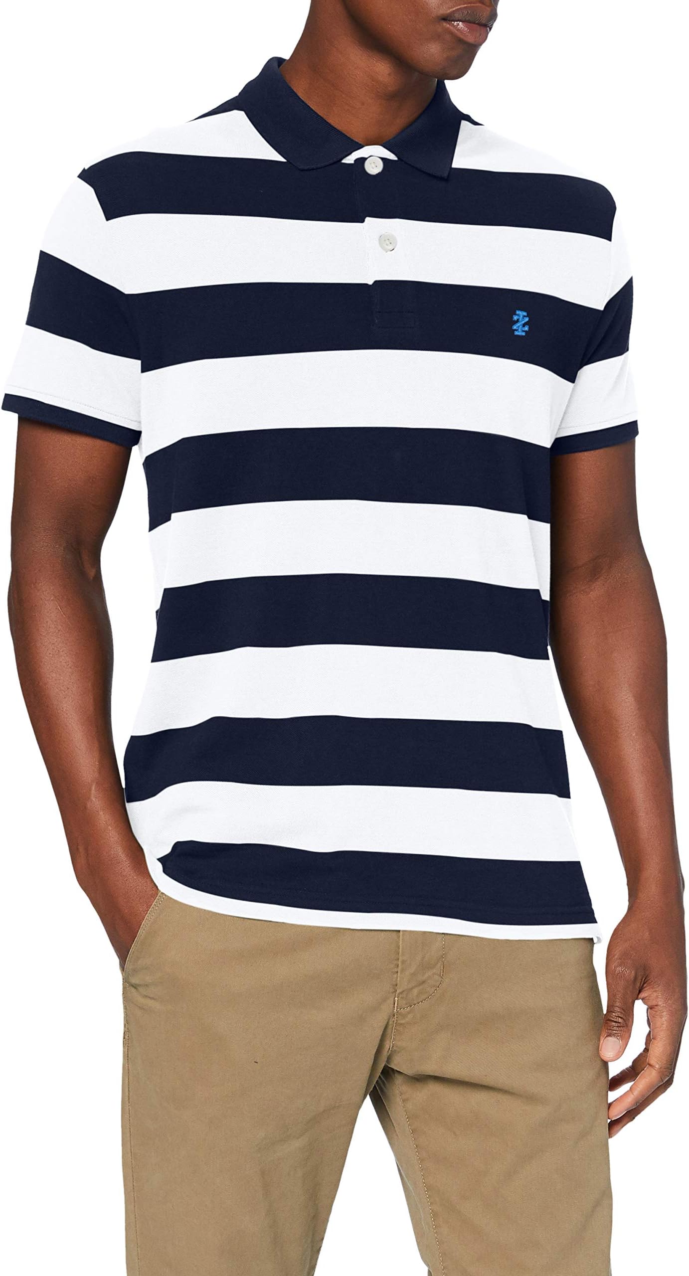 Izod Men's 2 COLOR STRIPE PIQUE PP POLO Polo Shirt