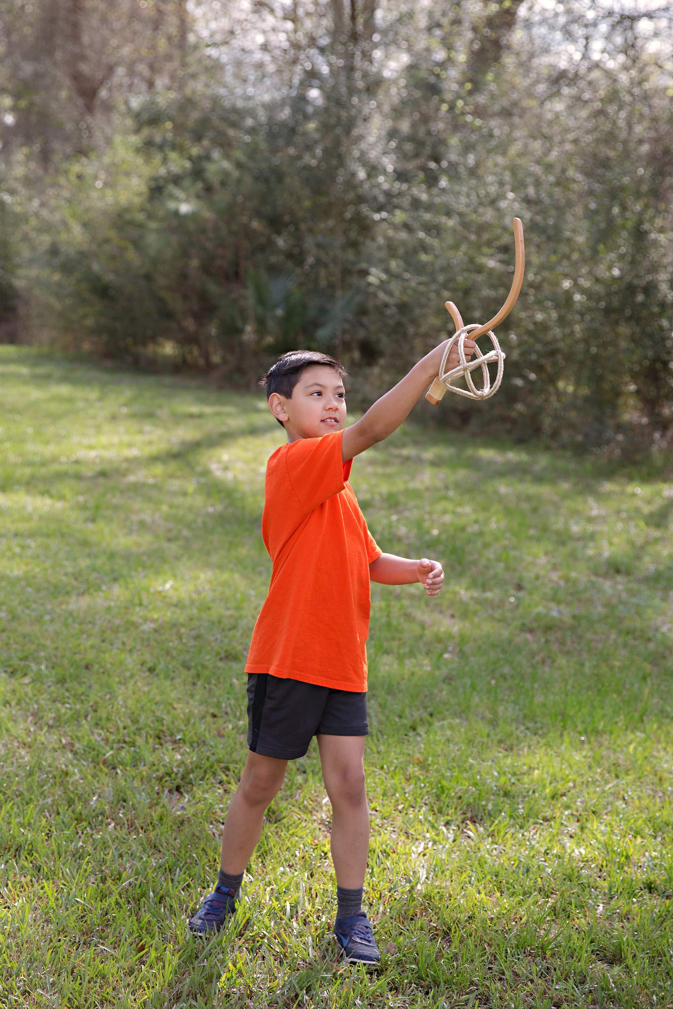 OGO Sport Schildkröt Jabbit Classic Set, 2 Poignées Jabbit en Bois de Hêtre, 1 Balle de Maille en Corde Nouée (Ø 15 cm)