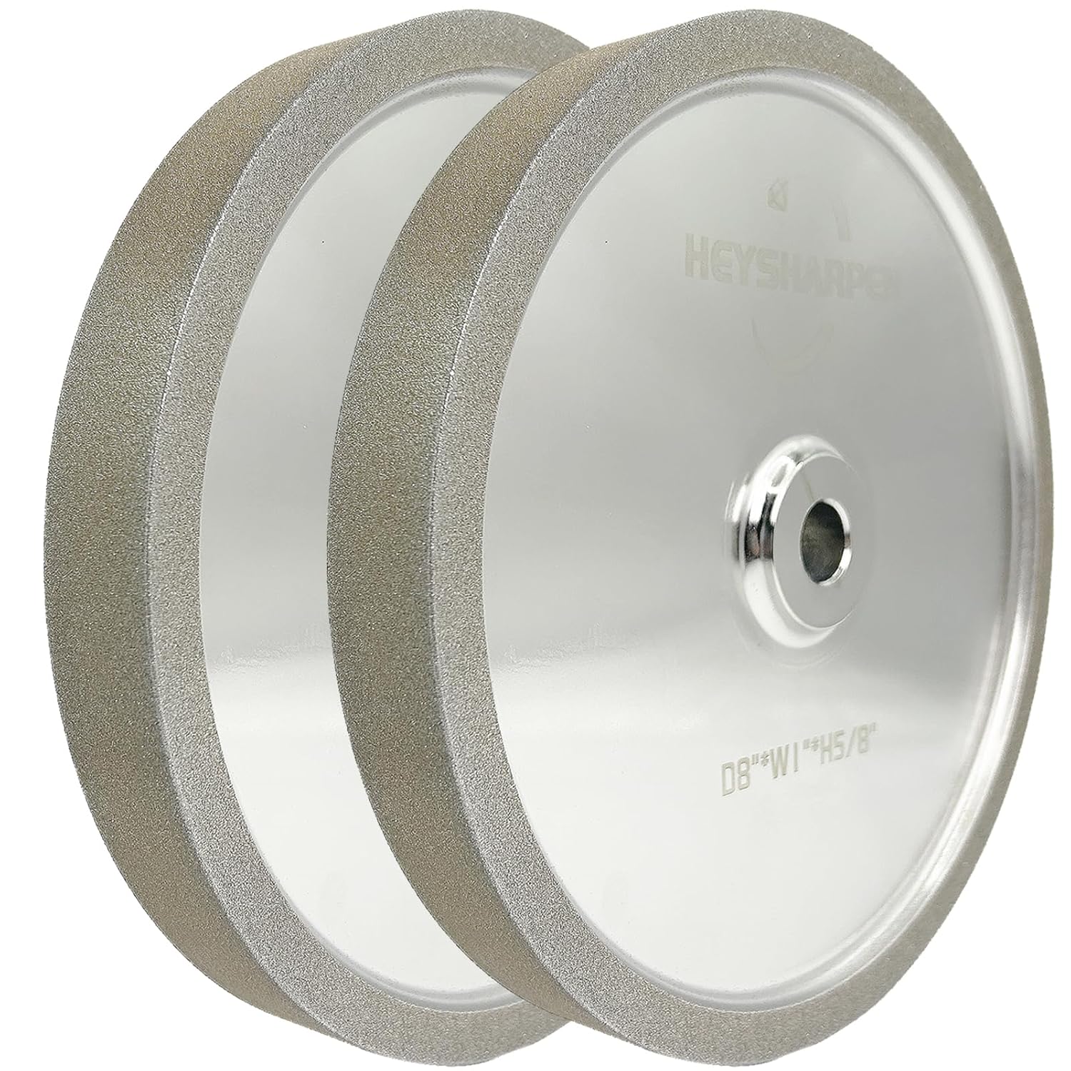CBN Grinding Wheel 8 inch 80&180 Grit,1" Wide,5/8” Arbor,for Sharpening Woodturning and HSS Tools,Suitable for All Kinds of 8-inch Bench Grinders(80&180 Grit)
