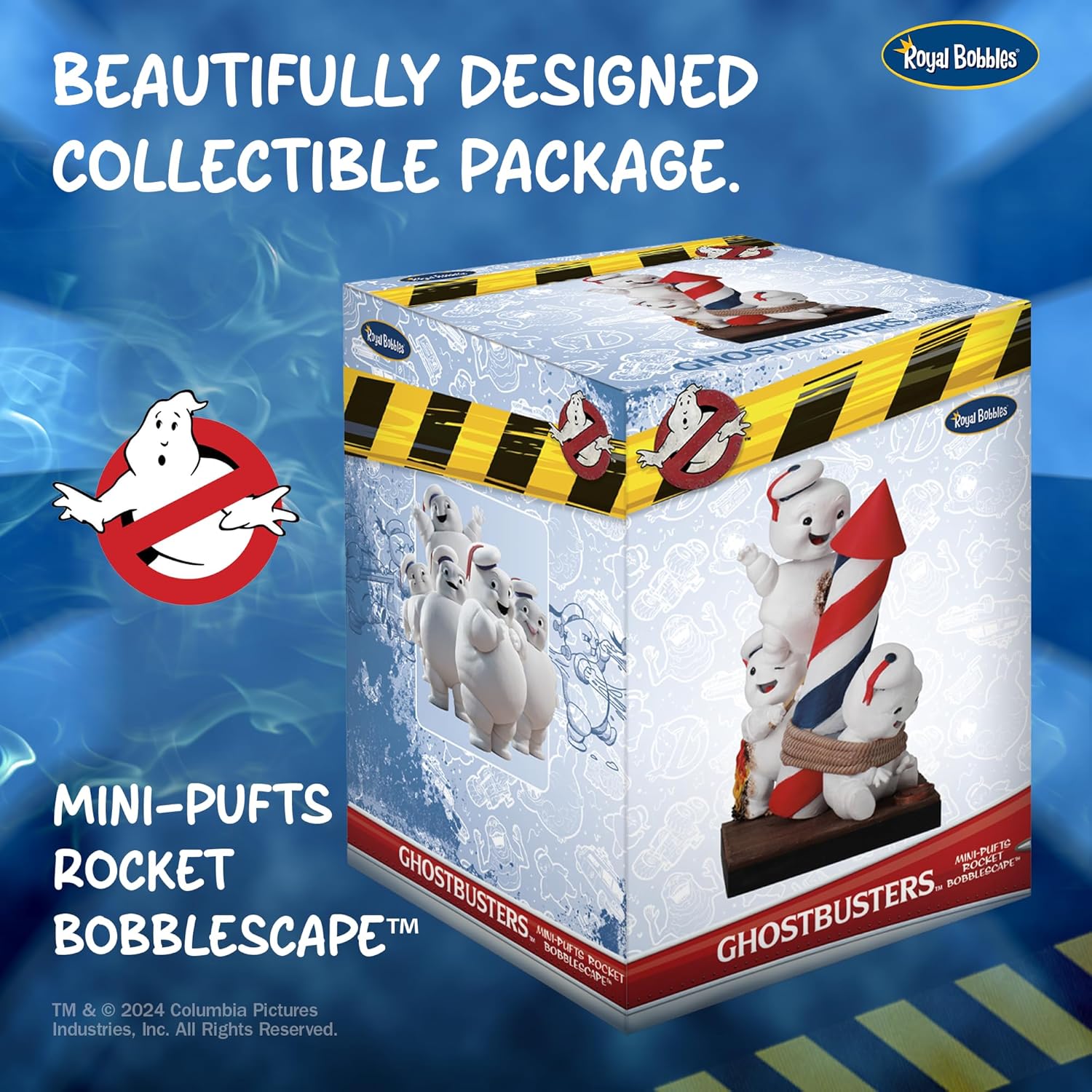 Royal Bobbles Ghostbusters: Afterlife Mini-Pufts Rocket Bobblescape – 6 Inches Tall – Collectible Bobblehead Statue