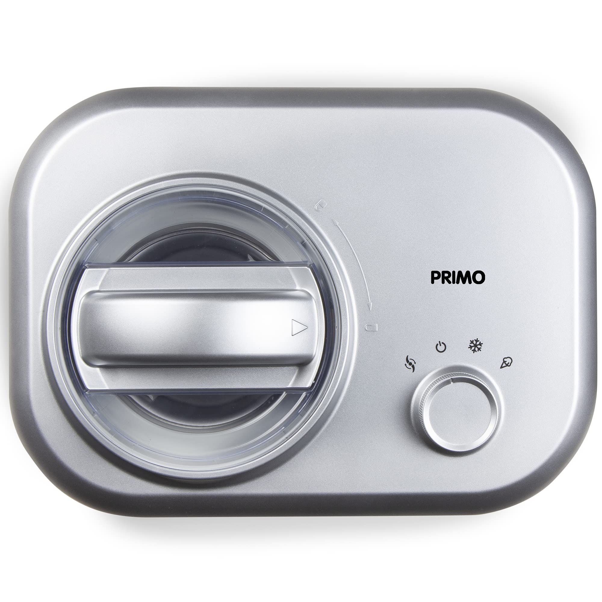 PRIMO PR406IM IJsmachine - Roomijsmachine Met Compressor - Zelf Vriezend - 1L - Zilver (PR406IM)