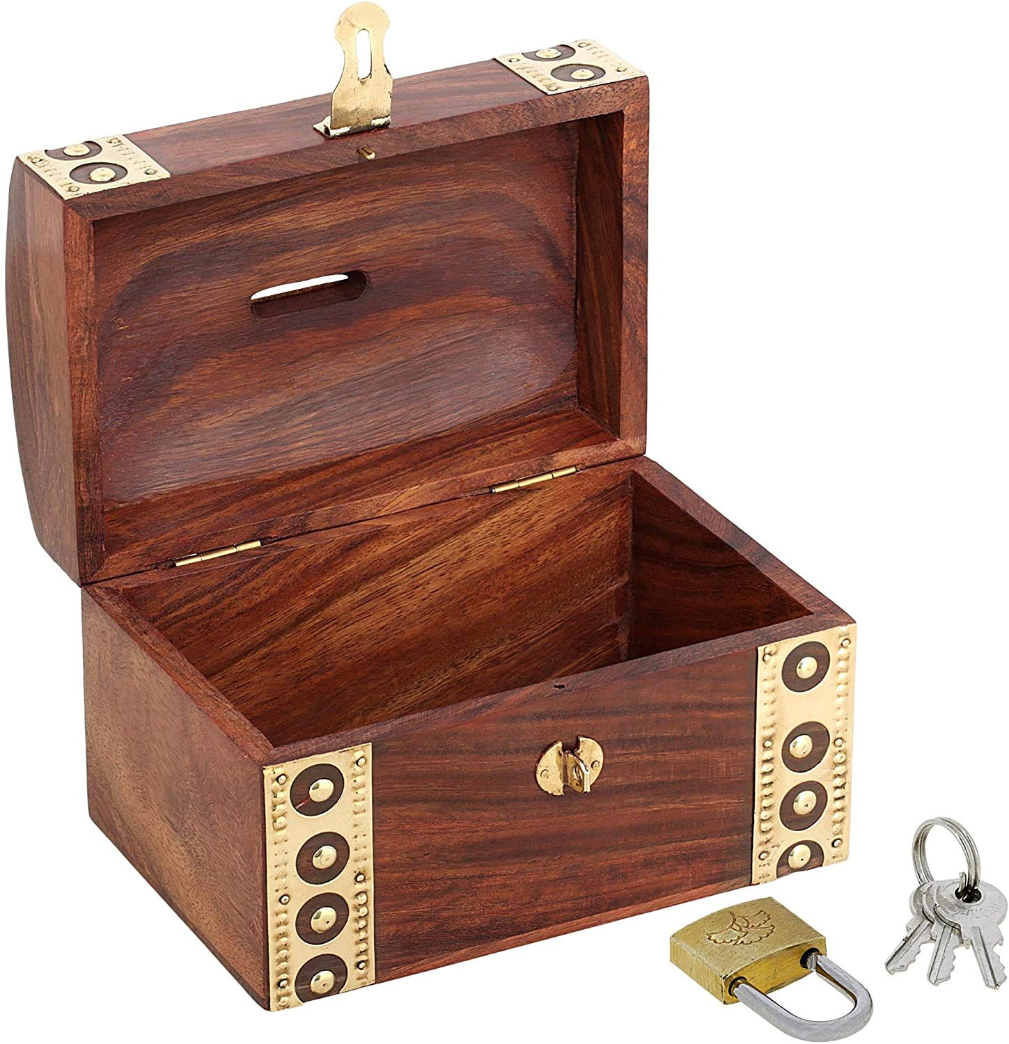 Amazon | IBLAY インディアン貯金箱 貯金箱 子ども&大人用 木製