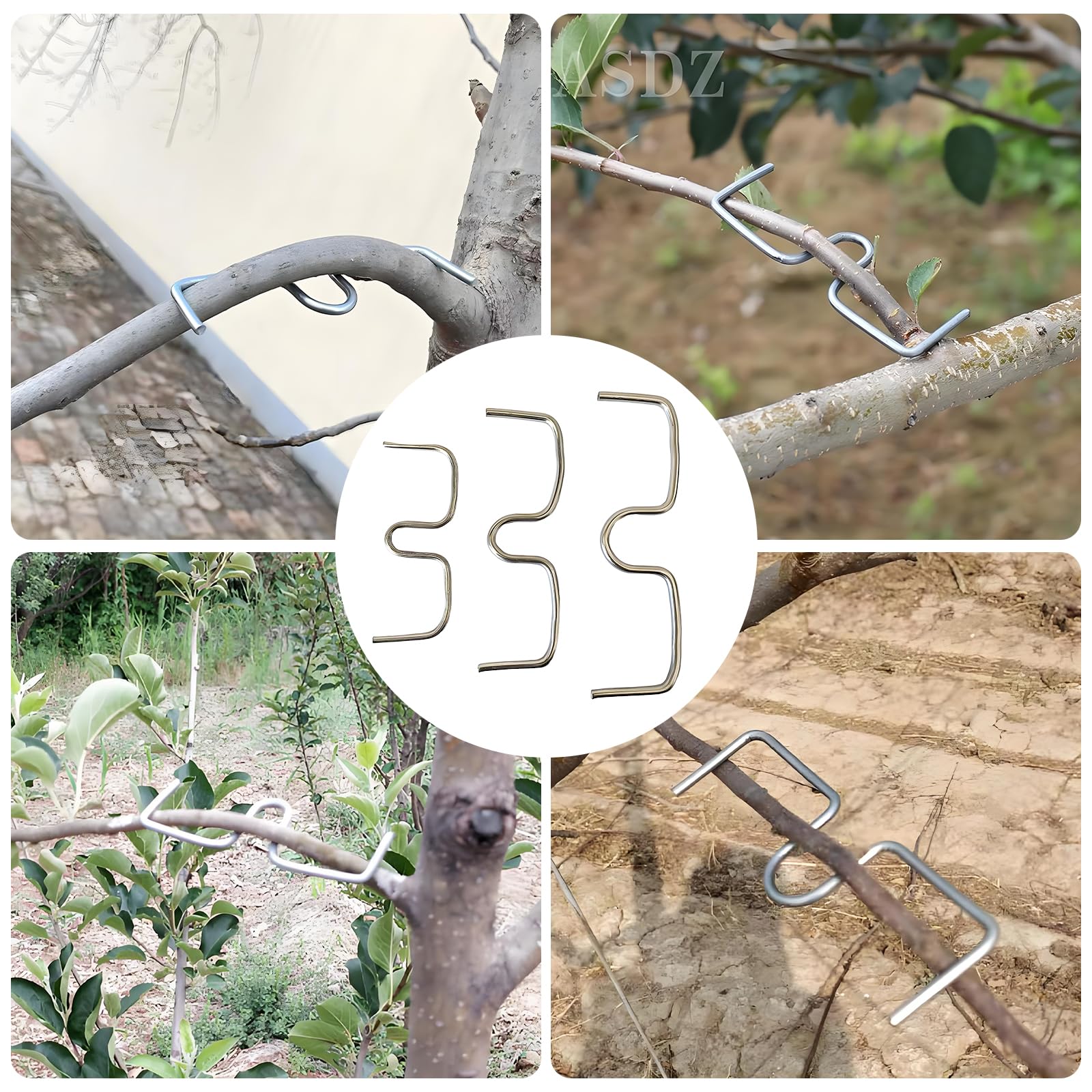 VEGCOO 38 Stück Astspreizer,Astspreizer Für Obstbäume,Zweigspreize Für Gartenbäume,Geeignet Für Apfel,Birnen,Pfirsich,Pflaumen Und Kirschbäume (M8-10 Stück,M10-12 Stück,M13-16 Stück)