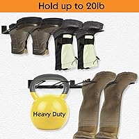 Vista 6 de ORLESS Wader Hanger - 4 pares de almacenamiento para botas de garaje, soporte para botas de vaquero, organizador de alambre de metal para entrada