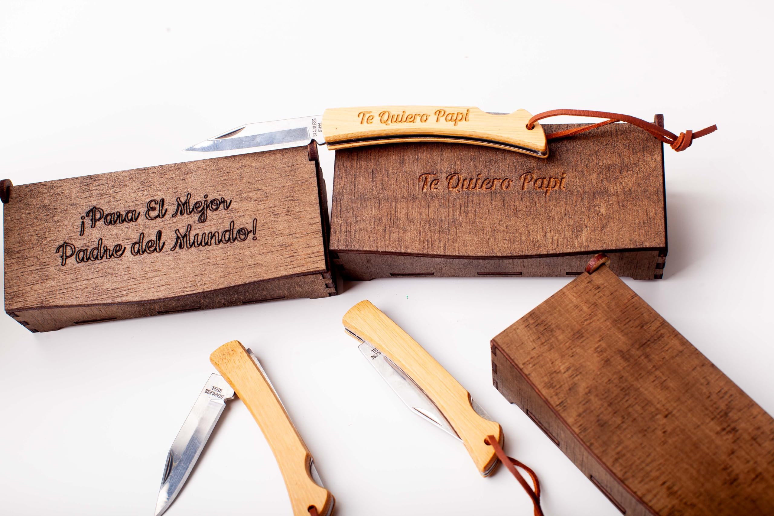 Navaja Personalizada Grabada con Nombre para Hombre – Regalo Original para Padre, Abuelo o Novio – Día del Padre, Cumpleaños y Aniversario – Caja Premium Incluida Olesea