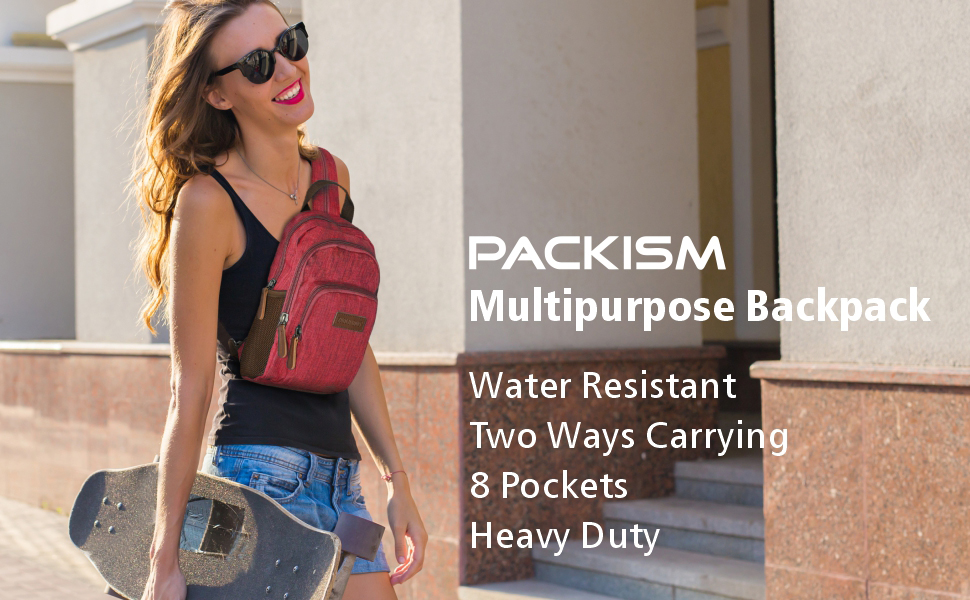 Amazon.com: PACKISM Small Backpack Purse for Women - Convertible Backpack  Purse Sling Bag Fits 11 Inch Tablet, Water Resistant Lightweight Mini  Daypack, Black : Clothing, Shoes & Jewelry