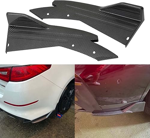 Miniatura 4 de JMTBNO Difusor de labios para parachoques trasero, color negro brillante, compatible con Subaru Impreza WRX STI Infiniti G37 Q50 Q60 Q70 Mazda 2 3 5