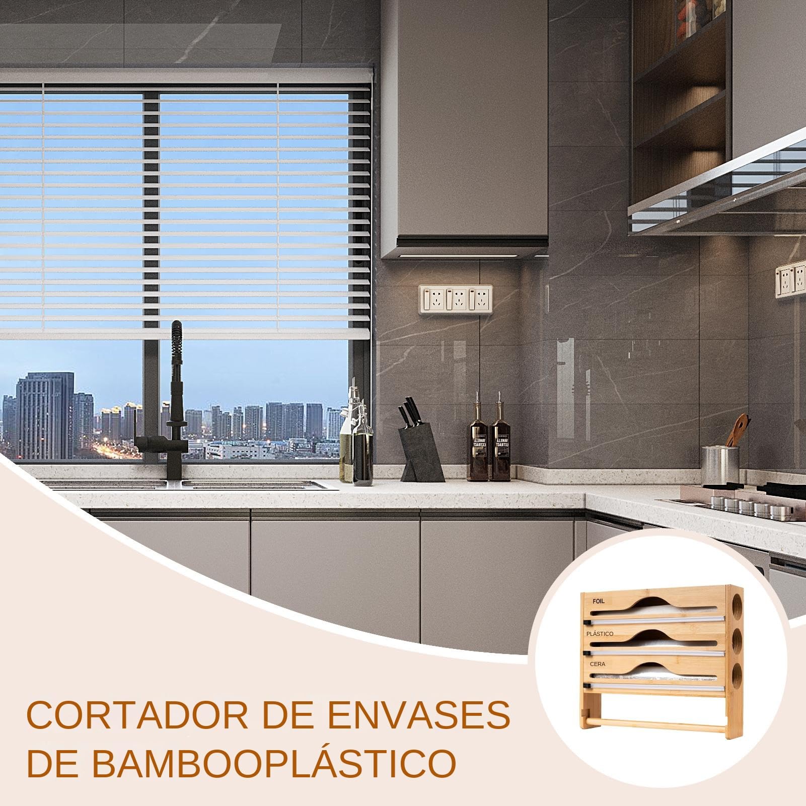 Organizador De Papel De Aluminio para Cajón Contenedor