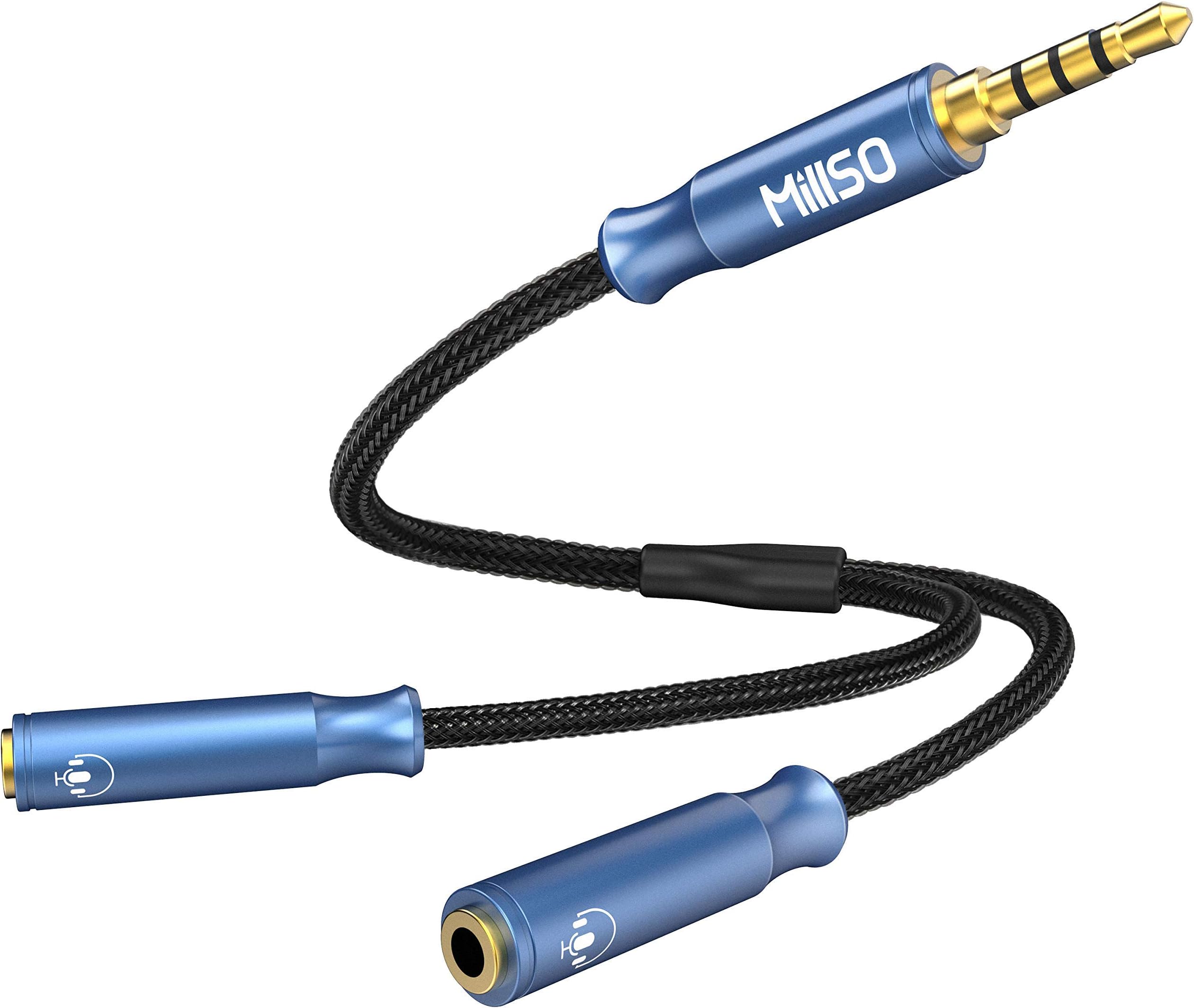 MillSO Headphone Splitter 3.5mm