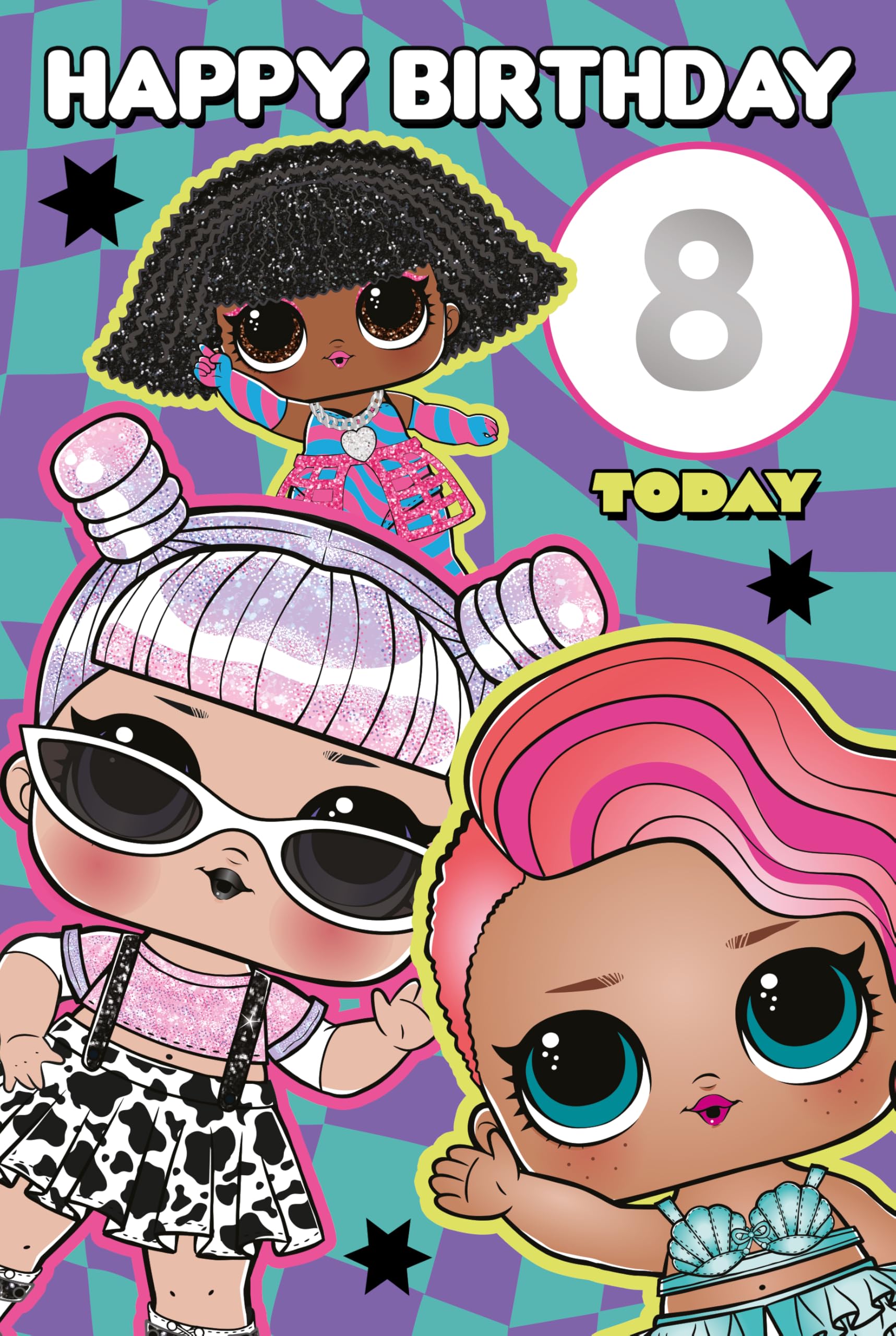 LOL Surprise Birthday Card with Stickers - Add in the Age
