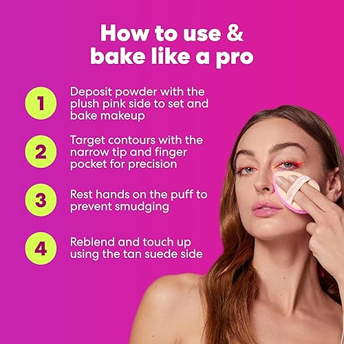 Miniatura 4 de Beautyblender® | Pocket Puff™ - Batidora de belleza de doble cara para preparar y hornear, reutilizable, lavable