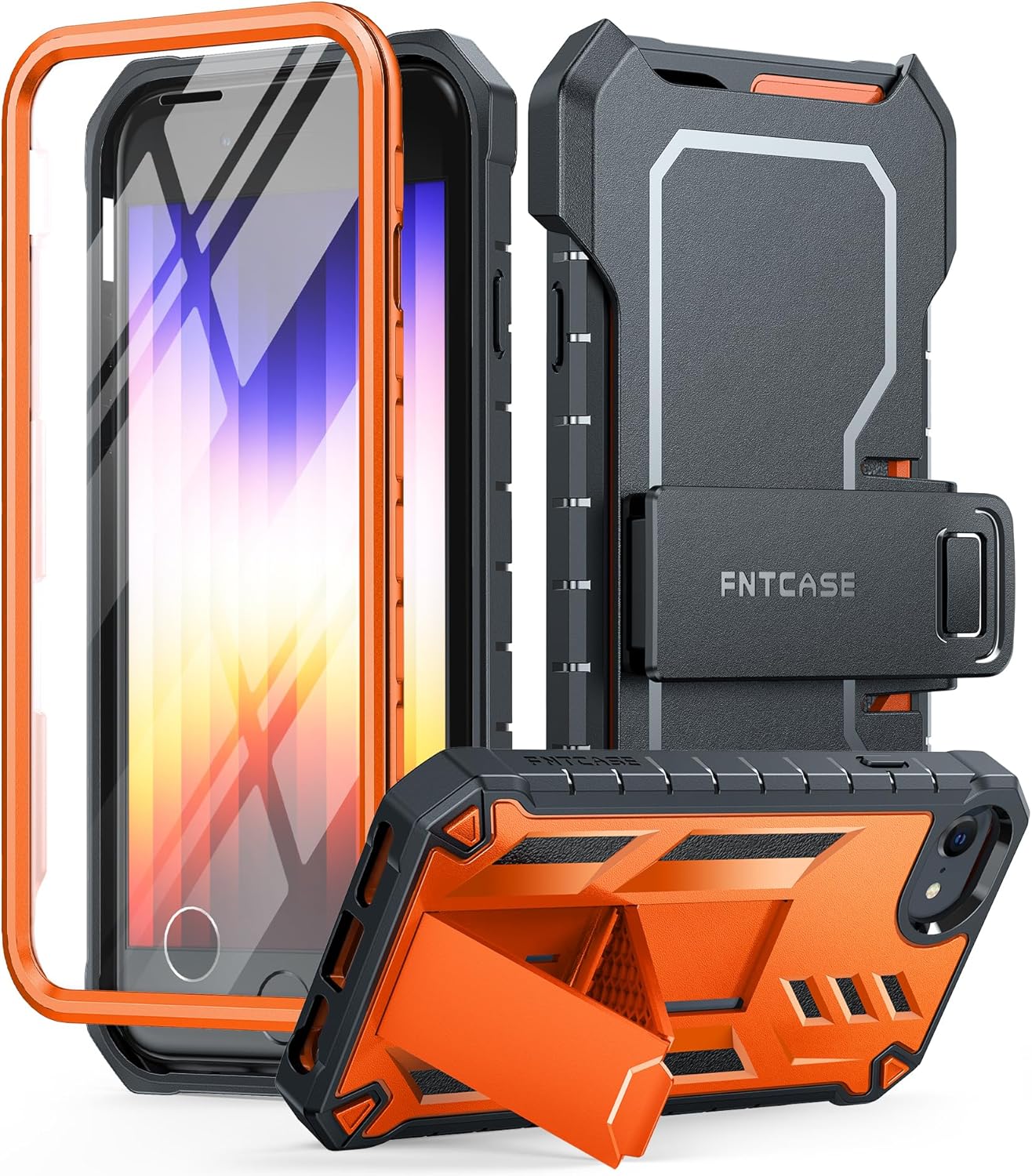 FNTCASE for Samsung Galaxy S23FE Case S23fe Phone Case Drop Protection Rugged Belt