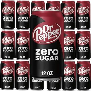Diamond coast Dr Pepper Zero Sugar, 12 fl oz , 18 cans, total 216 fl oz, 12 Fl Oz (Pack of 18)