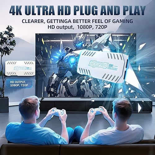 Miniatura 3 de X10 Pro 2025 - Consola de juegos retro, más de 50000 juegos 51 consola emuladora, salida 4K HD Retro Gaming Stick con controladores inalámbricos de