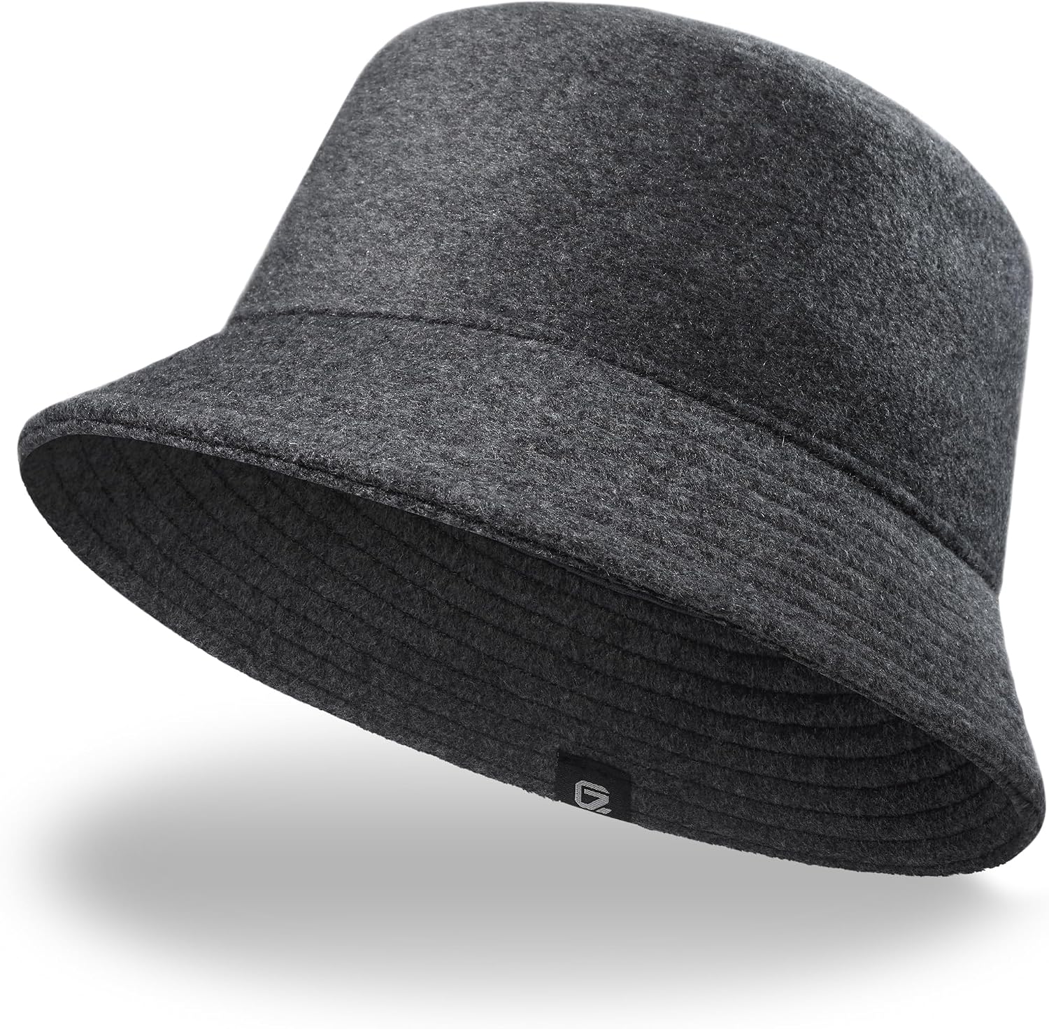 GADIEMKENSD Winter Bucket Hat - Premium Wool, Packable, Plain Colors, Unisex Warm Hat