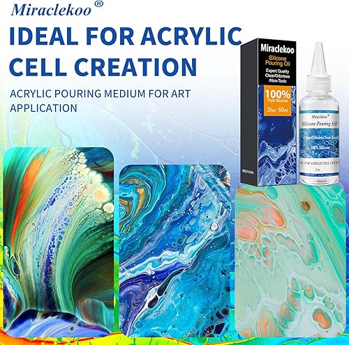 Miniatura 3 de Aceite de silicona para verter acrílico, activador de células de aceite, aceite de silicona puro para la creación de células en pintura acrílica, 2