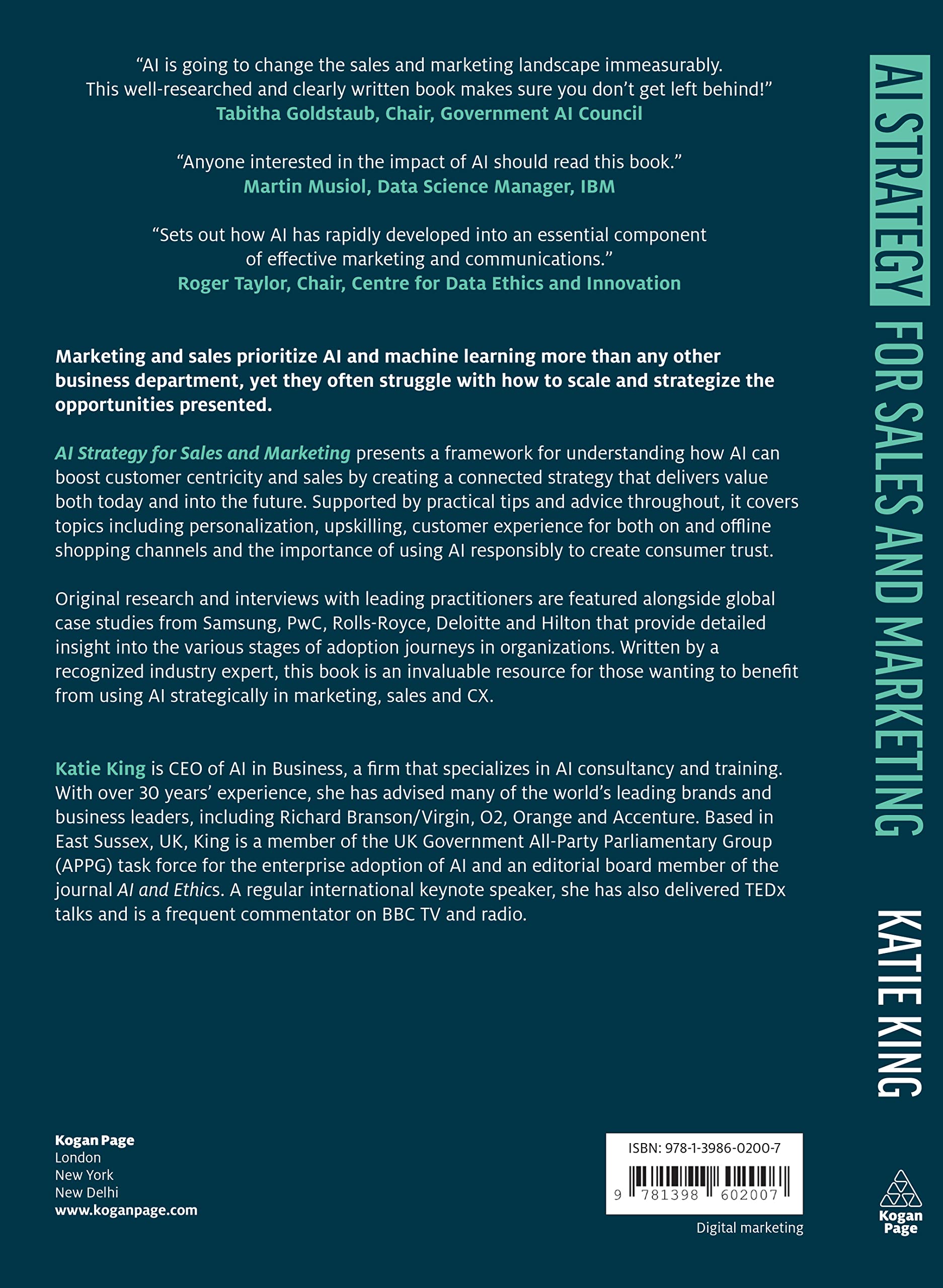 AI Strategy for Sales and Marketing: Connecting Marketing, Sales and Customer Experience