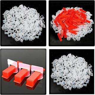 Tile Leveling System Tiles Leveler Spacers - Lippage free tile and stone installation for PRO and DIY - 400-Piece Leveling Spacer Clips (1/8 Inch)