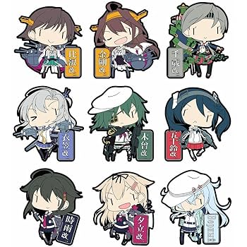 艦これ 夕立 時雨 五月雨 春雨 白露 村雨 ラバーキーホルダー