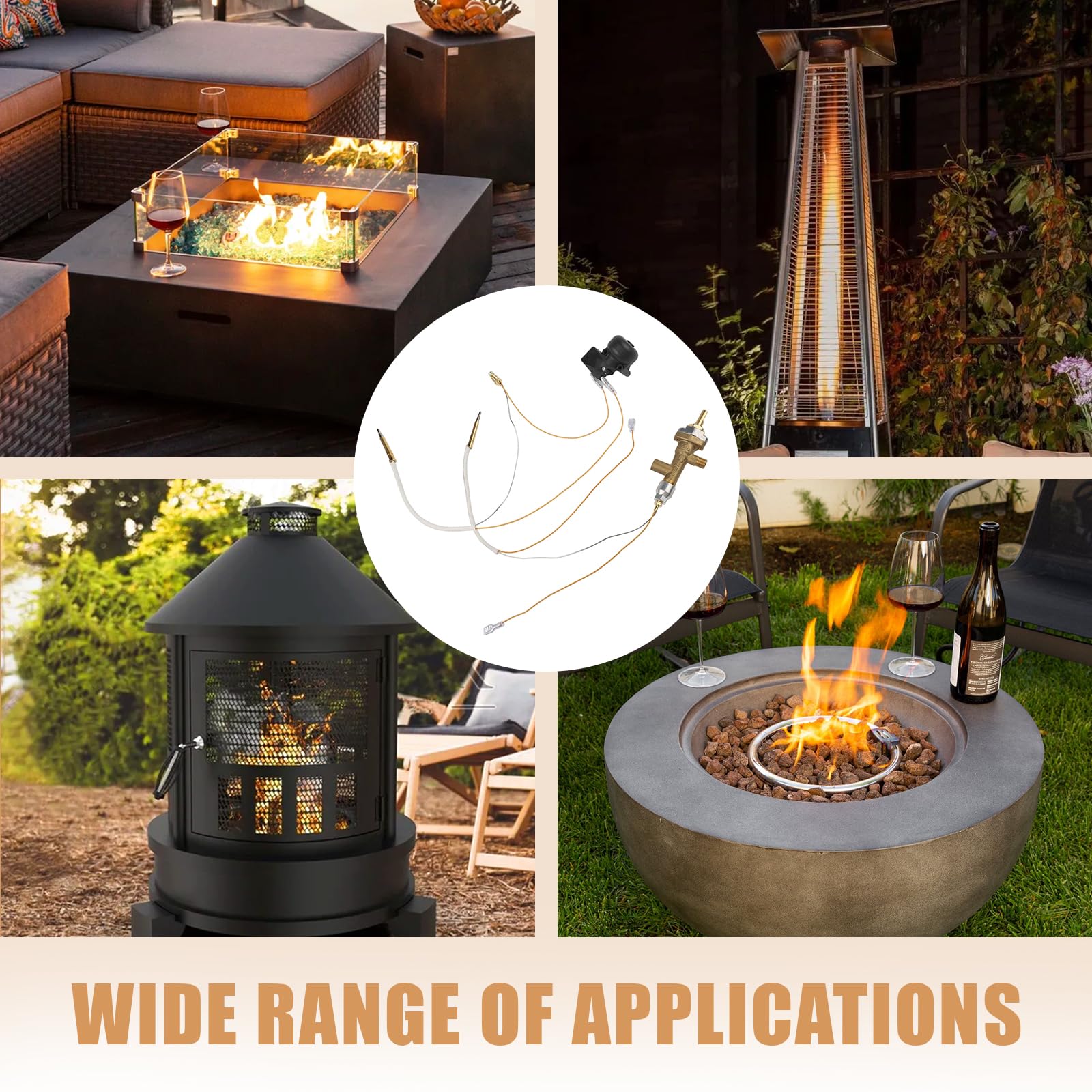 Gas-Terrassenheizung, Austausch von Thermoelement und Neigungsschalter, Gas-Terrassenheizkörperteile, Outdoor-Heizgerät Zubehör, Reparatur-Ersatzteile für Terrassenraumheizung
