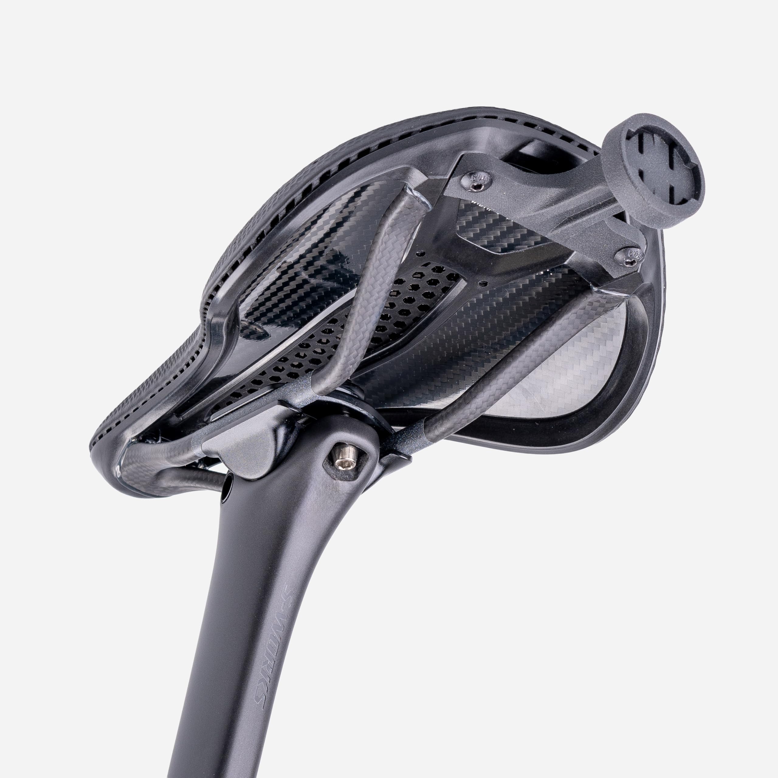 Fahrradzubehör - Sattelhalterung - für Specialized SWAT/S-Works Sattel, Kompatibel mit Garmin Varia 515, Größe M