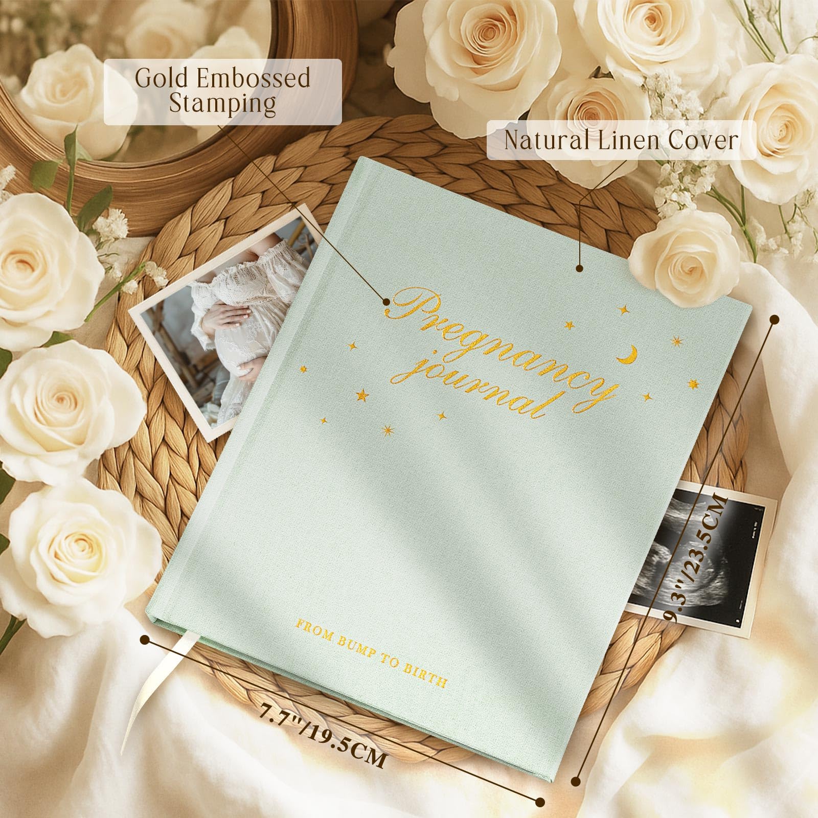 Lanpn My Pregnancy Journal Memory Book for First Time Mom 156 Page Pregnant Announcement Must Have Planner - Image 2