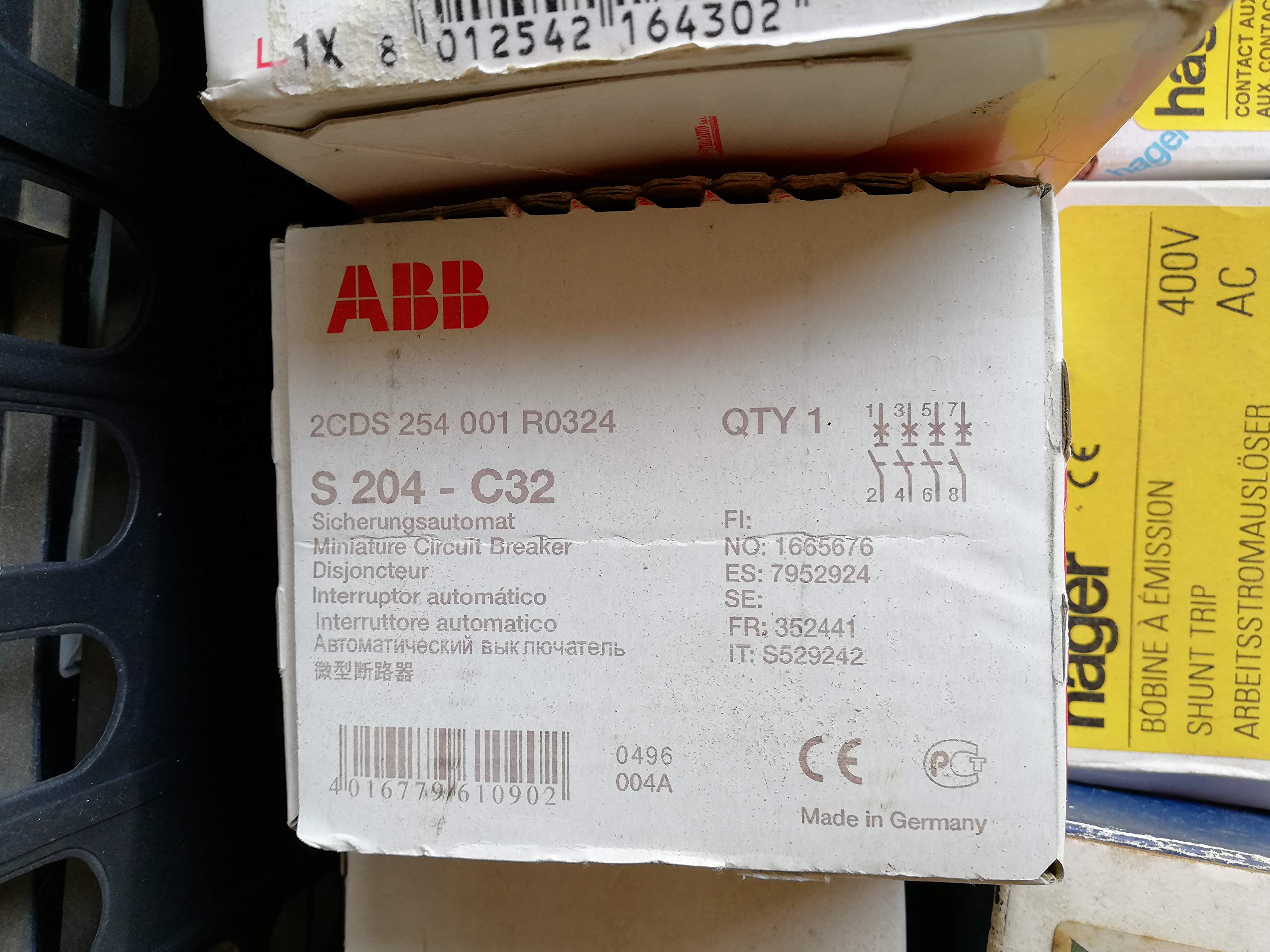 abb-entrelec S200 – MAGNETOTERMICO s204-c32