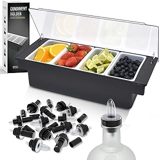 Esatto Bar Products Condiment Holder for Serving Container Chilled Garni...