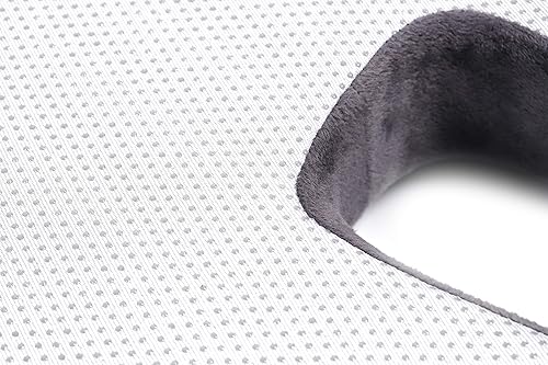 Miniatura 7 de Cojín de espuma viscoelástica negro  Cojín cómodo para silla de oficina  Diseño transpirable para coche oficina silla de ruedas camión cojín de gel