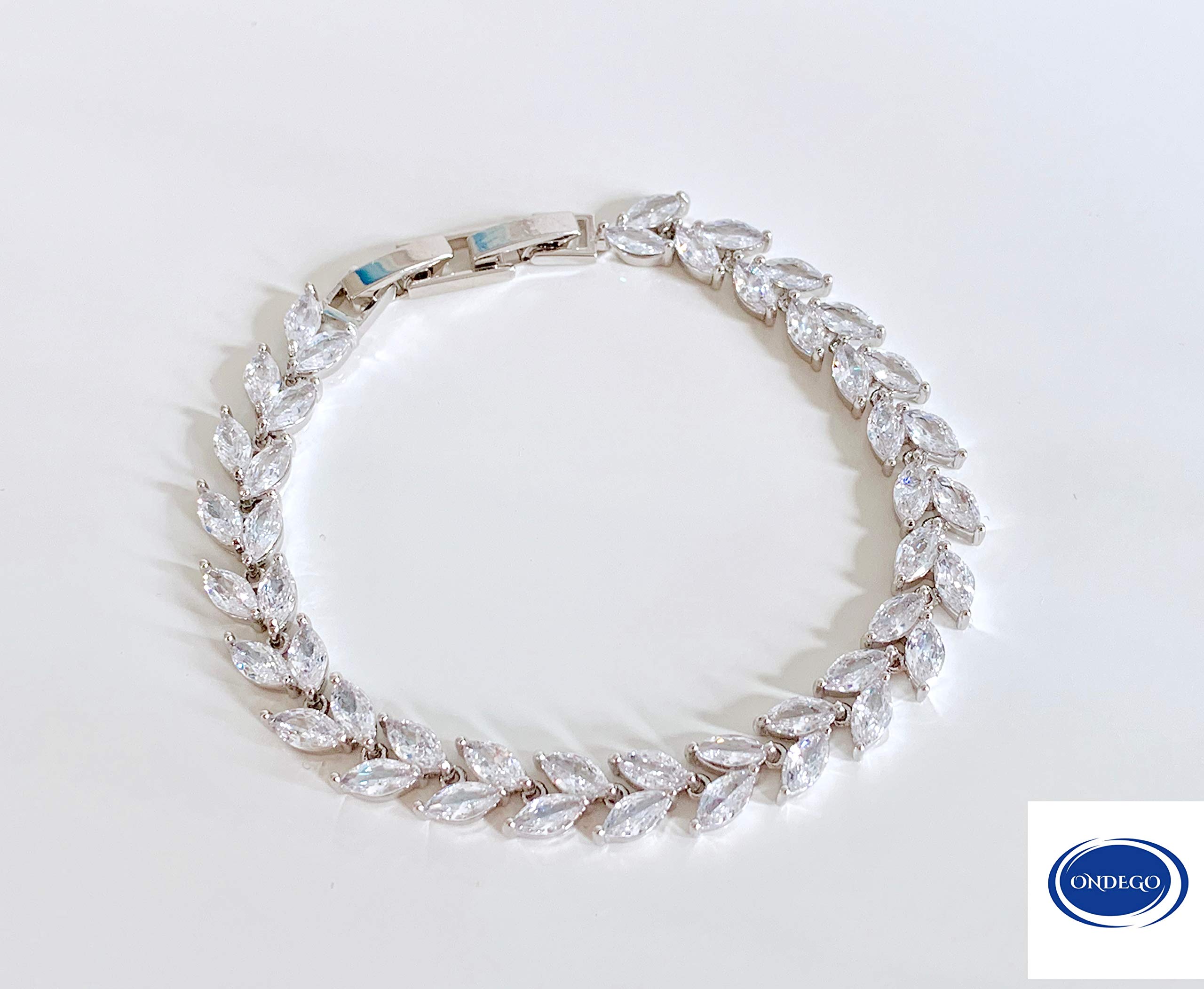 ZIRKONIA SILBER Schmuckset Brautschmuck Rückenkette Handmade dezent elegant Brautjungfer Geschenk