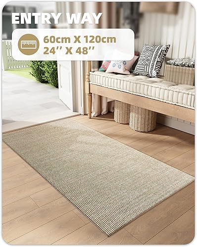 Miniatura 7 de Color&Geometry Tapetes de interior para entrada, resistentes, resistentes a las manchas y a la decoloración, absorbentes, de pelo bajo, fáciles de