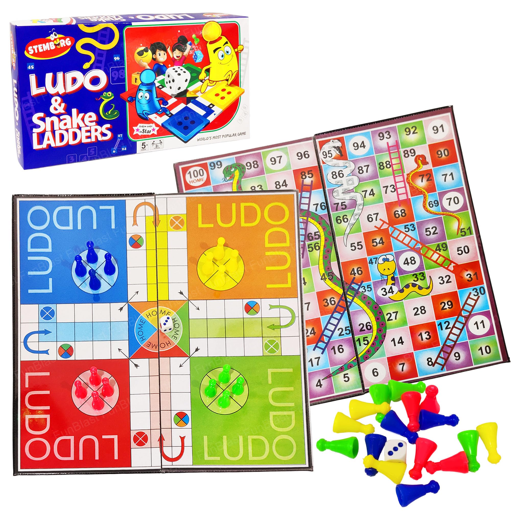 FunBlast Ludo, Snakes & Ladder Games – Ludo Board Game, Family Board Game for Kids and Adults, Birthday Gift for Kids – Multicolor (B0DC42N46D) Amazon Price History, Amazon Price Tracker