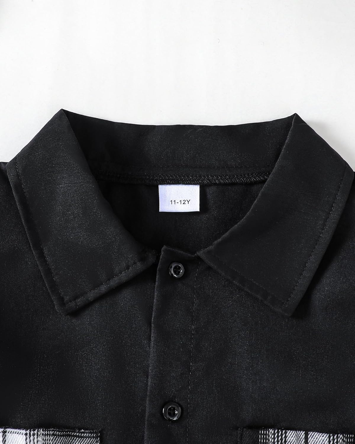 PureChapter Boys Button Down Shirt Fashion Long Sleeve Plaid Pocket Kids Clothes Fall Winter School Casual Shirt - Image 3