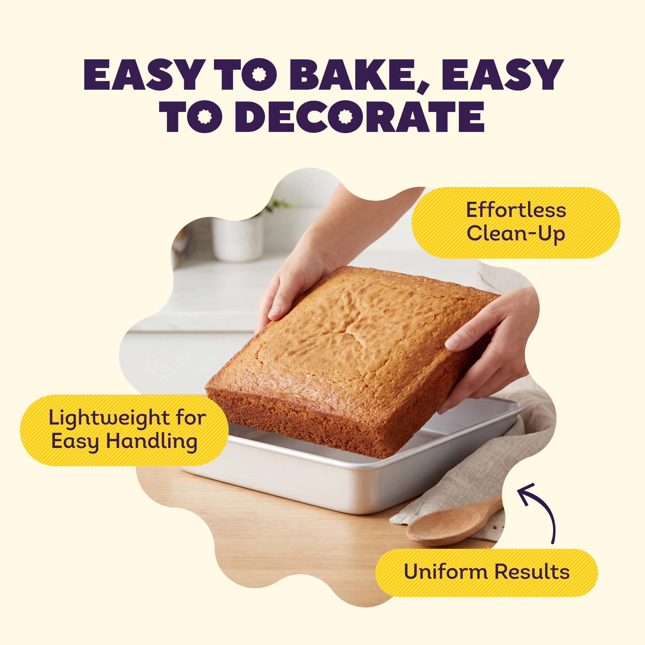 Wilton Performance Pans - Molde para Tartas y Pasteles Cuadrado (25,4 x 5 cm)