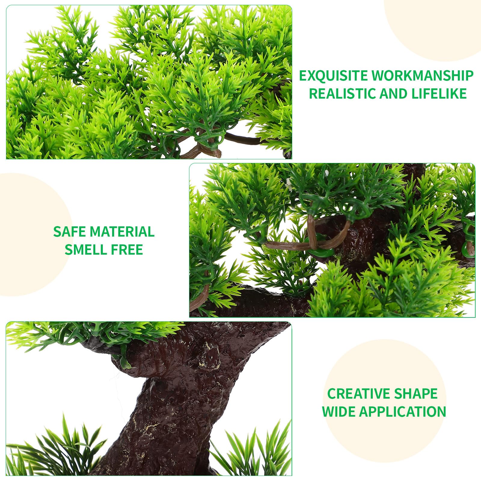 ifundom Figura de Árbol de Resina para Adorno de Acuarios, Adorno Delicado Verde Resistente al Desvanecimiento para Paisajismo en Peceras Grandes